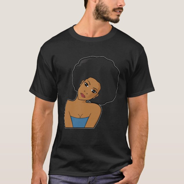 Black Melanin Queen Woman Empowerment Power Girl E T-Shirt (Front)