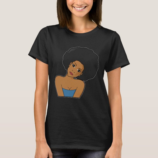 Black Melanin Queen Woman Empowerment Power Girl E T-Shirt (Front)