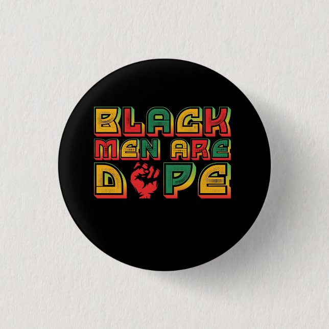 black_men_are_dope_01 3 cm round badge (Front)