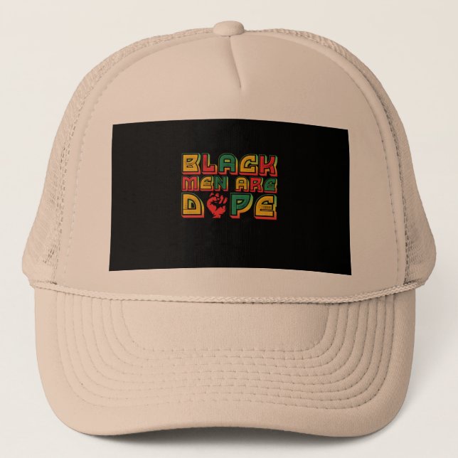 black_men_are_dope_01 trucker hat (Front)