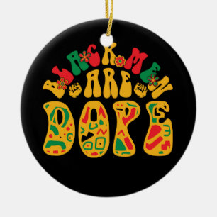 black_men_are_dope_02 ceramic tree decoration