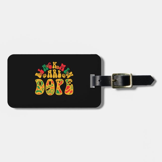 black_men_are_dope_02 luggage tag (Front Horizontal)