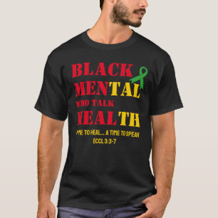Black Mental Health MEN WHO TALK HEAL T-Shirt