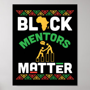 Black Mentors Problem African Heritage Black Histo Poster