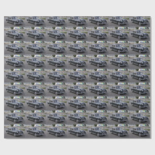 Black Mercedes 220 S Wrapping Paper