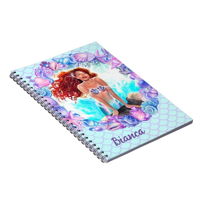 Black Mermaid Notebook (Right Side)