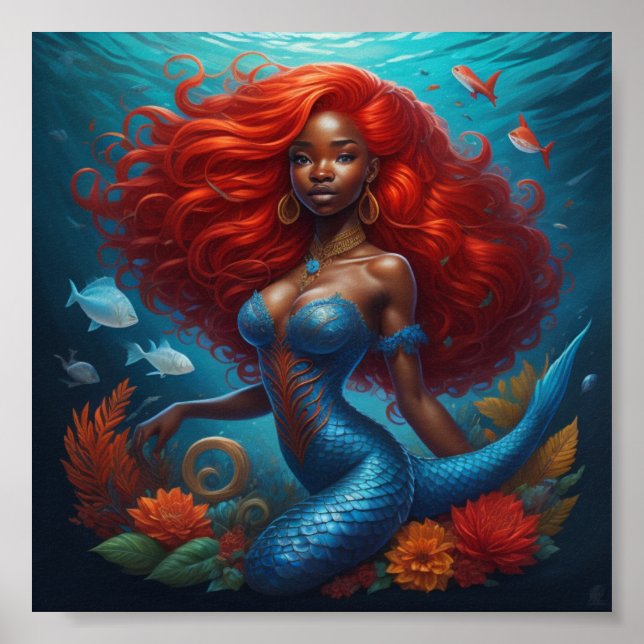 Black Mermaid Poster (Front)