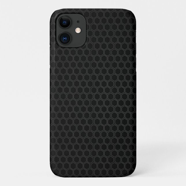 black mesh pattern Case-Mate Barely There  iPhone Case (Back)
