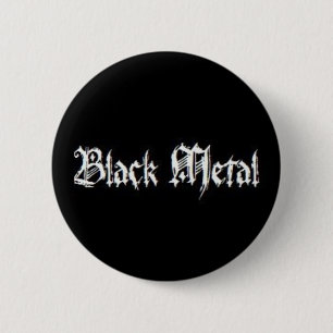 BLACK METAL 6 CM ROUND BADGE