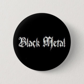 BLACK METAL 6 CM ROUND BADGE
