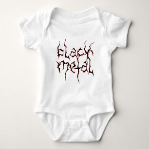 Black Metal Baby Bodysuit
