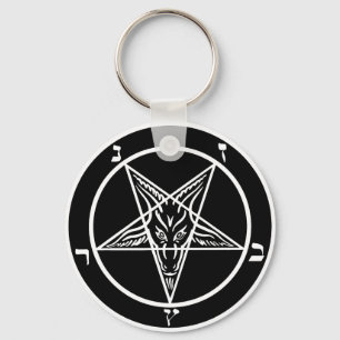 black metal, baphomet of darkness! key ring