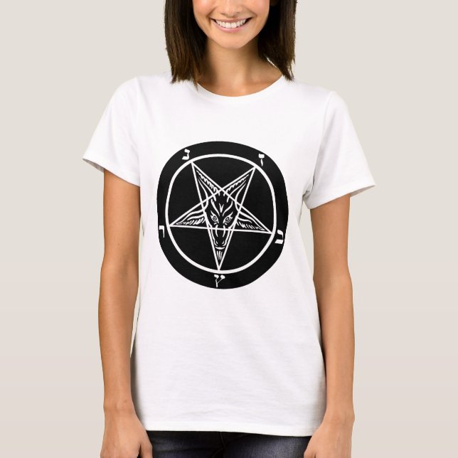 black metal, baphomet of darkness! T-Shirt (Front)