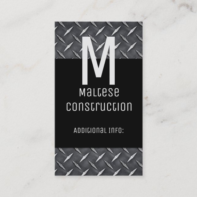 Black & Metal Business Card 4 (Front)