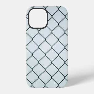 Black metal chain link fence iPhone 12 case