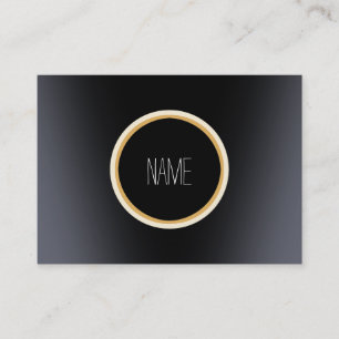 Black Metal Elegant Business Card