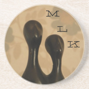 Black Metal Figures Coaster