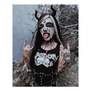 Black Metal Glossy Poster