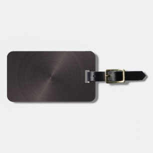 Black Metal Luggage Tag
