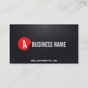 Black Metal Red Label DJ Music Business Card