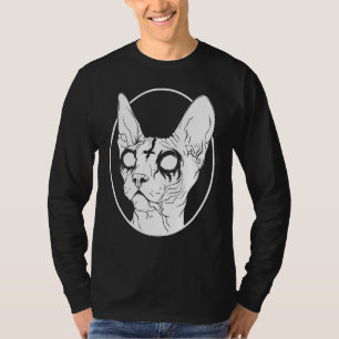 Black Metal Sphynx Cat Pastel Goth And Death Metal T-Shirt