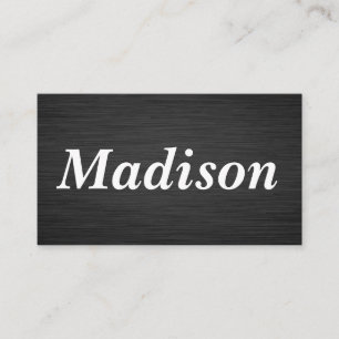 Black Metallic Background Business Card