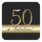 Black Metallic Gold 50th Birthday