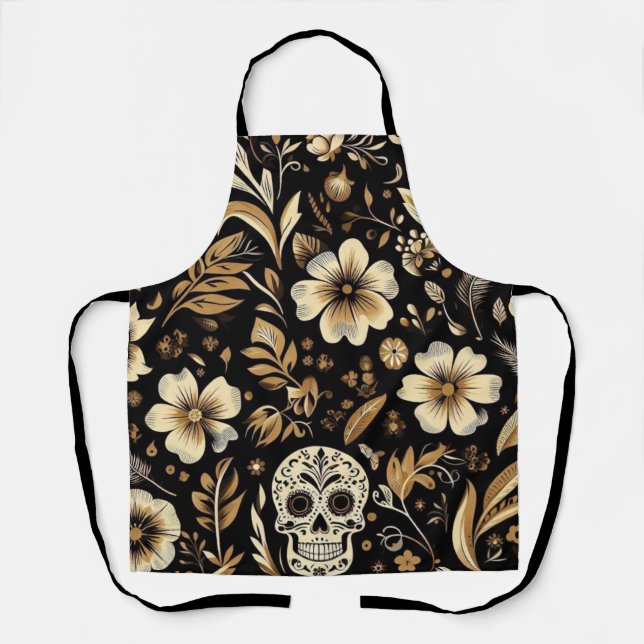 Black Mexican Apron (Front)