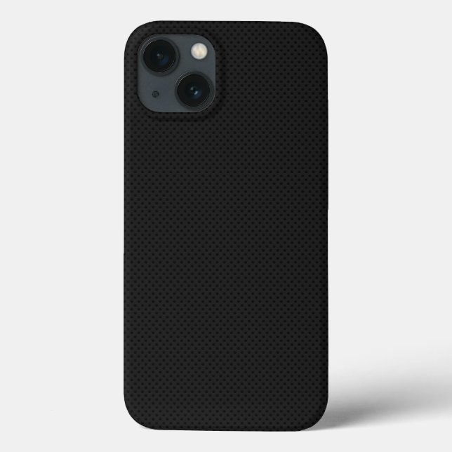 Black Micro Pinhole Fibre Case-Mate iPhone Case (Back)