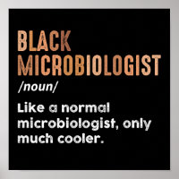 Black Microbiologist Funny Definition Microbiology