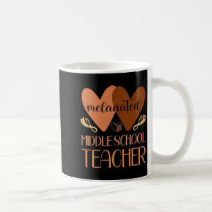 Black Middle School Teacher Black History Women Af Coffee Mug