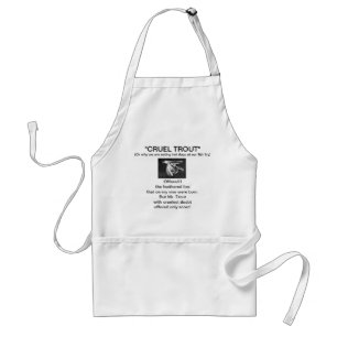 "Black Midge Wet Fly-Cruel Trout"  Apron