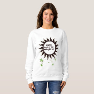 Black Midnight Sun of Alaska Sweatshirt