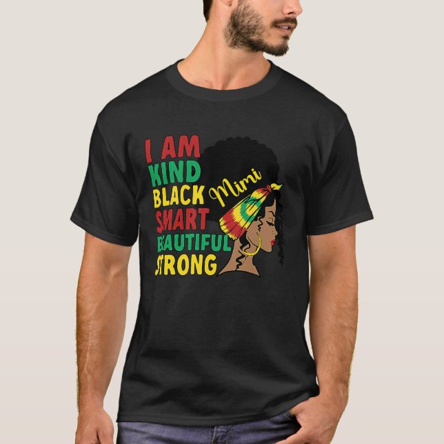 Black Mimi Grandmother African American Mimi Grand T-Shirt (Front)