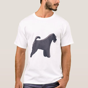Black Miniature schnauzer dog T-Shirt