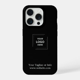 Black Minimal Business Logo iPhone Case Design