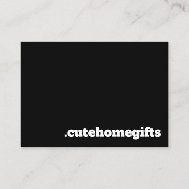 Black Minimal Modern Elegant  Business Card (Front)