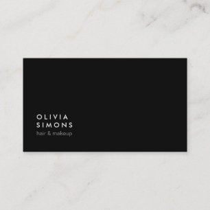 Black Minimalist Business Cards
