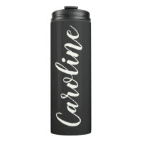 Black Minimalist Calligraphy Personalized Name