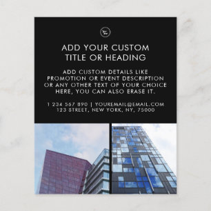 Black Minimalist Custom Business Logo 2 Photo Flyer