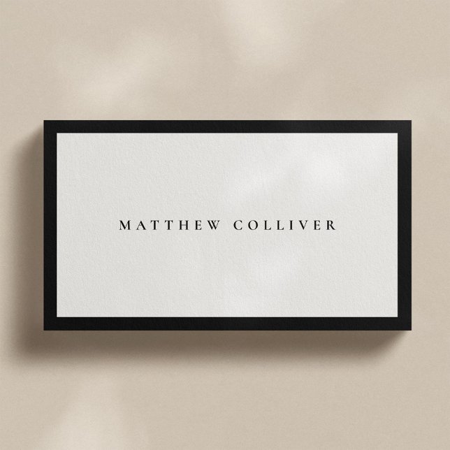 Black Minimalist Luxury Business Card (Creator Uploaded)