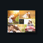Black Minimalist Monogram Wedding 4 Photo Collage Canvas Print<br><div class="desc">Designed by fat*fa*tin. Easy to customise with your own text,  photo or image. For custom requests,  please contact fat*fa*tin directly. Custom charges apply.

www.zazzle.com/fat_fa_tin
www.zazzle.com/color_therapy
www.zazzle.com/fatfatin_blue_knot
www.zazzle.com/fatfatin_red_knot
www.zazzle.com/fatfatin_mini_me
www.zazzle.com/fatfatin_box
www.zazzle.com/fatfatin_design
www.zazzle.com/fatfatin_ink</div>