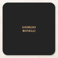 Black Minimalist Personal Modern