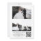 Black Minimalist Photo Collage QR Code Wedding