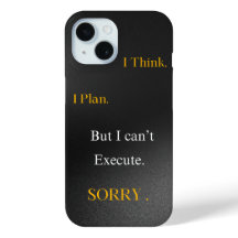 Black Minimalist Powerful Text iPhone Case