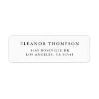 Black Minimalist Serif Typography Personalised