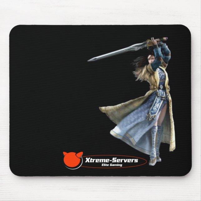 black mirgirl mat mouse mat (Front)