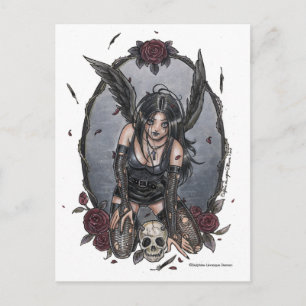 Black Misery Angel Postcard