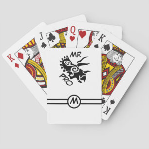 Black Mister Pro Triceratops Skilled Ancient Playing Cards