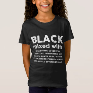 Black Mixed With Shea Butter Afro American T-Shirt